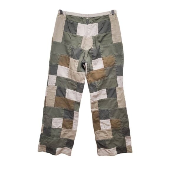 RARE Vintage 2000 Tommy Hilfiger Pants Rare Wide Leg Patchwork Panels - Picture 2 of 16